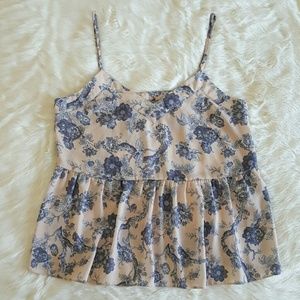 ASOS Floral Pattern Spaghetti Strap Camisole EUC